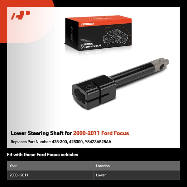 Lower Steering Shaft for 2000-2011 Ford Focus