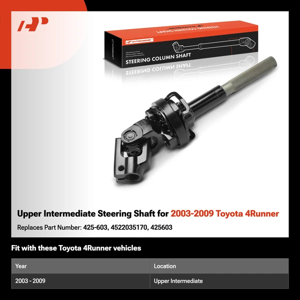 Upper Intermediate Steering Shaft for 2003-2009 Toyota 4Runner