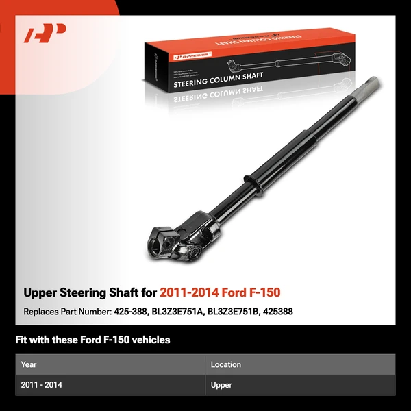 Upper Steering Shaft for 2011-2014 Ford F-150
