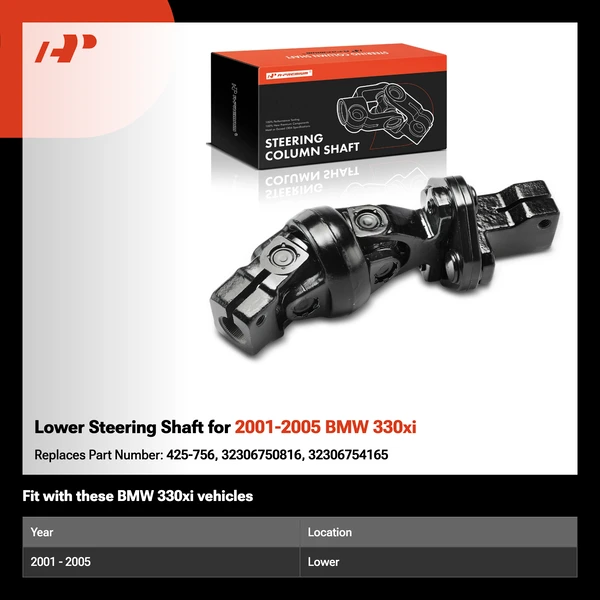 Lower Steering Shaft for 2001-2005 BMW 330xi