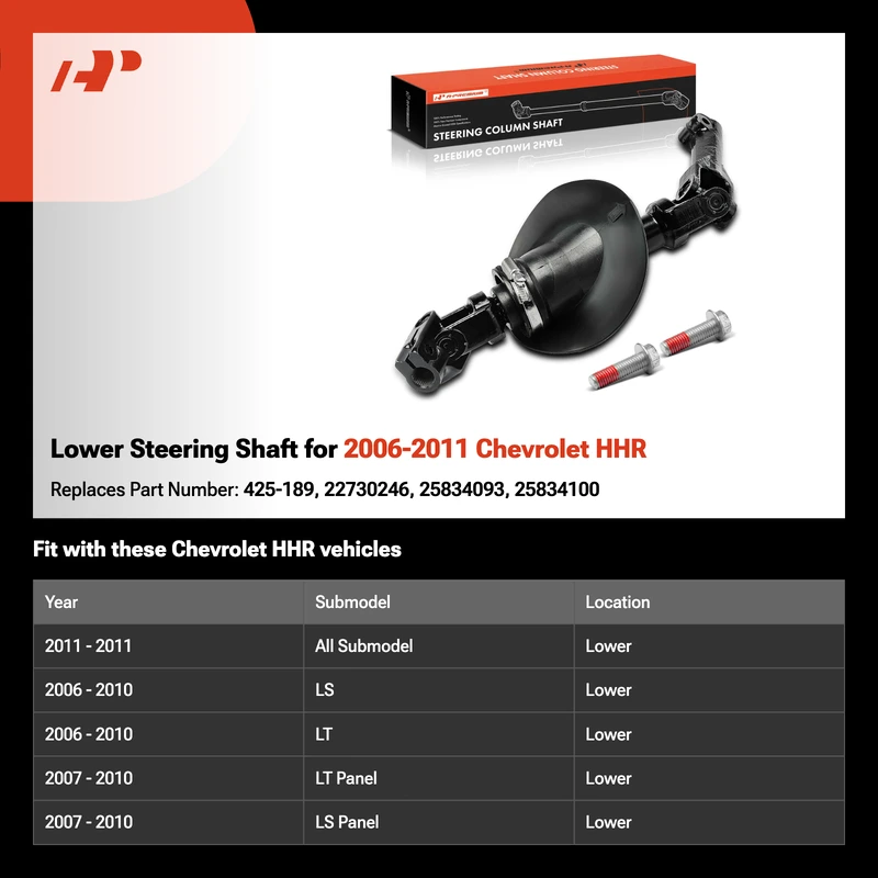 Lower Steering Shaft for 2006-2011 Chevrolet HHR