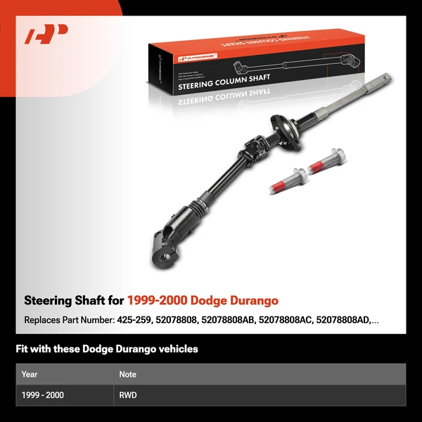 Steering Shaft for 1999-2000 Dodge Durango