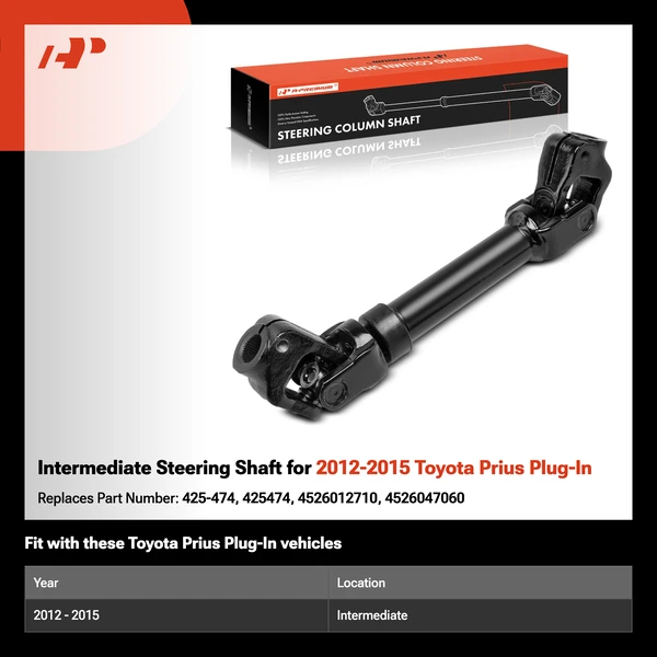 Intermediate Steering Shaft for 2012-2015 Toyota Prius Plug-In