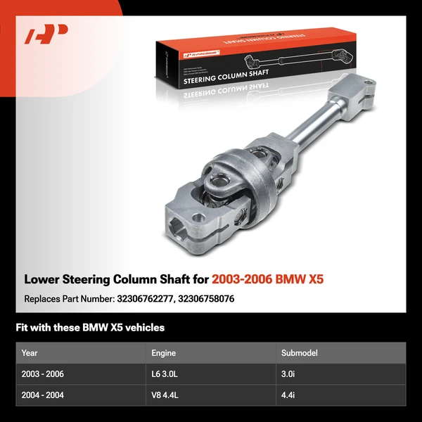Lower Steering Column Shaft for 2003-2006 BMW X5