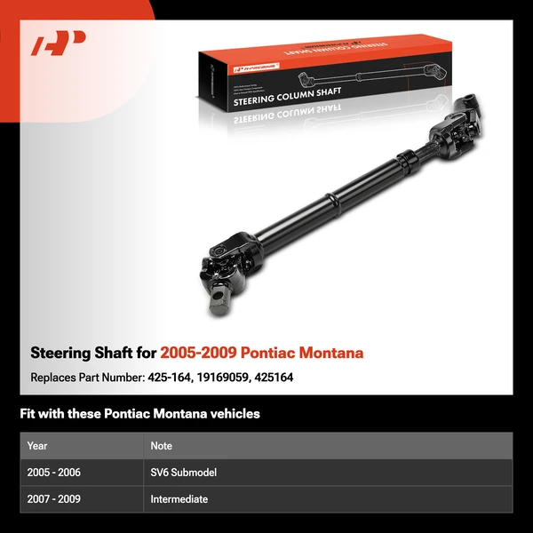 Steering Shaft for 2005-2009 Pontiac Montana