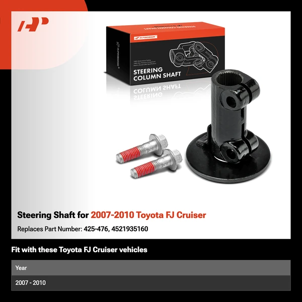 Steering Shaft for 2007-2010 Toyota FJ Cruiser