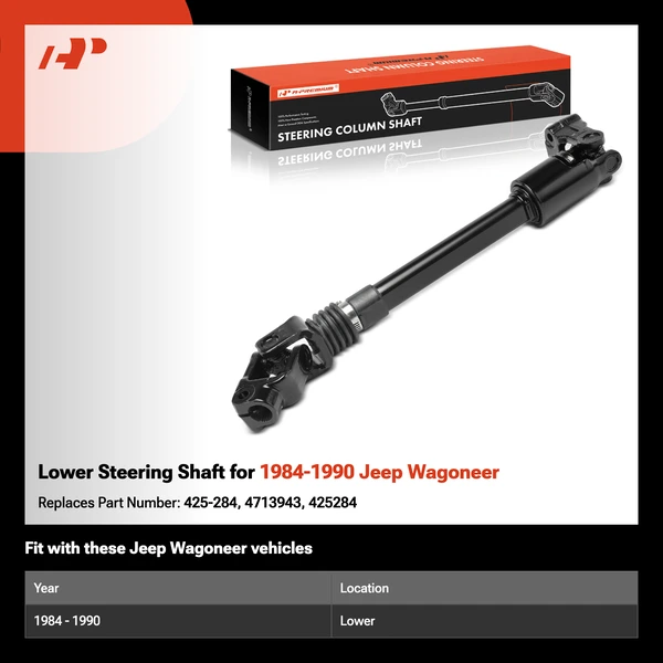 Lower Steering Shaft for 1984-1990 Jeep Wagoneer