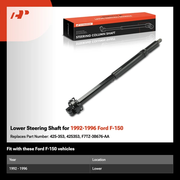 Lower Steering Shaft for 1992-1996 Ford F-150