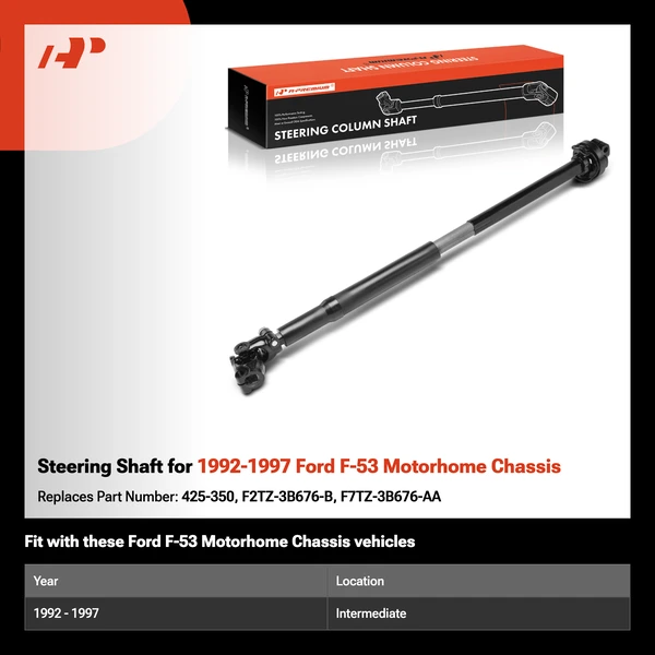 Steering Shaft for 1992-1997 Ford F-53 Motorhome Chassis