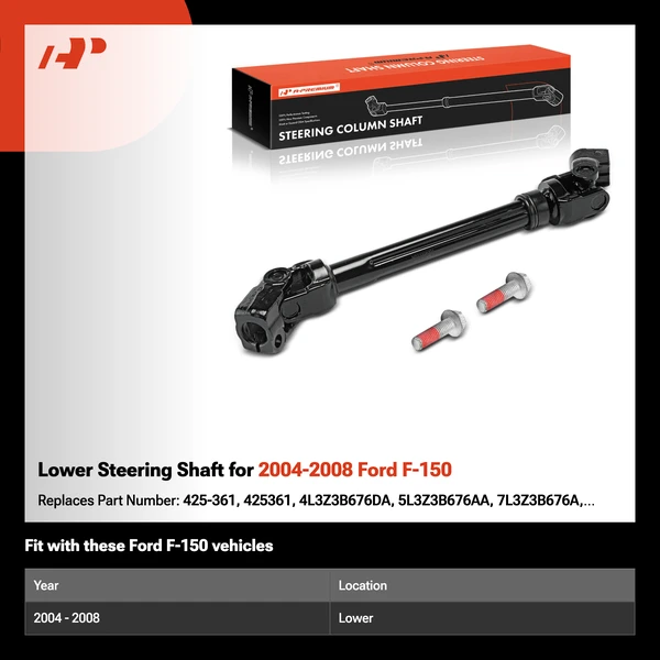 Lower Steering Shaft for 2004-2008 Ford F-150