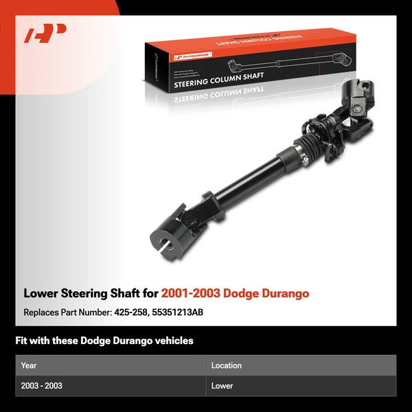 Lower Steering Shaft for 2001-2003 Dodge Durango