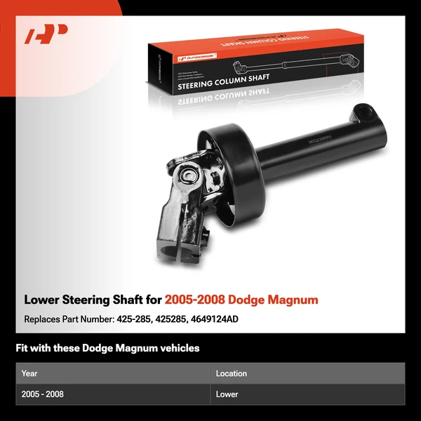 Lower Steering Shaft for 2005-2008 Dodge Magnum