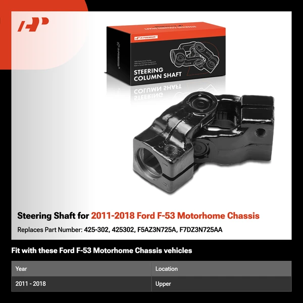 Steering Shaft for 2011-2018 Ford F-53 Motorhome Chassis