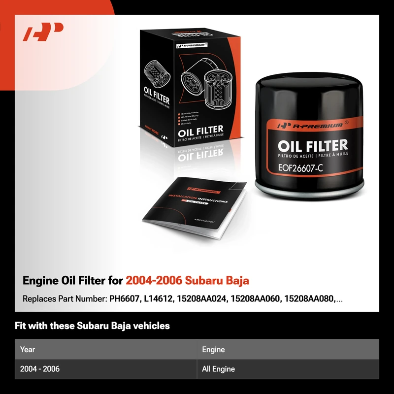 Engine Oil Filter for 2004-2006 Subaru Baja
