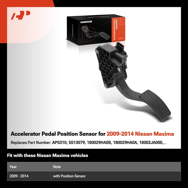 Accelerator Pedal Position Sensor for 2009-2014 Nissan Maxima