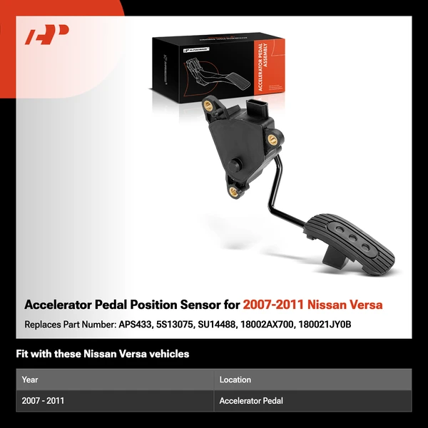 Accelerator Pedal Position Sensor for 2007-2011 Nissan Versa