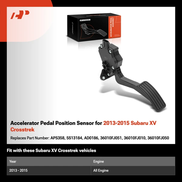 Accelerator Pedal Position Sensor for 2013-2015 Subaru XV Crosstrek