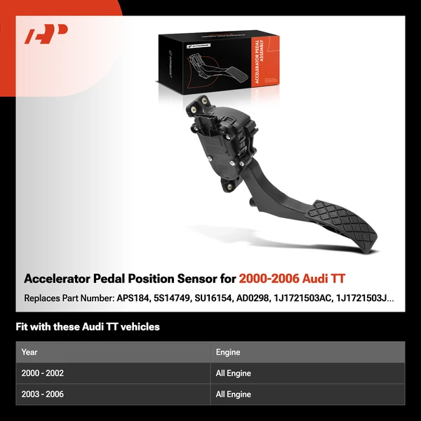 Accelerator Pedal Position Sensor for 2000-2006 Audi TT