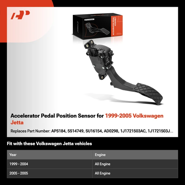 Accelerator Pedal Position Sensor for 1999-2005 Volkswagen Jetta