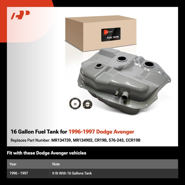 16 Gallon Fuel Tank for 1996-1997 Dodge Avenger