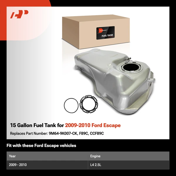15 Gallon Fuel Tank for 2009-2010 Ford Escape