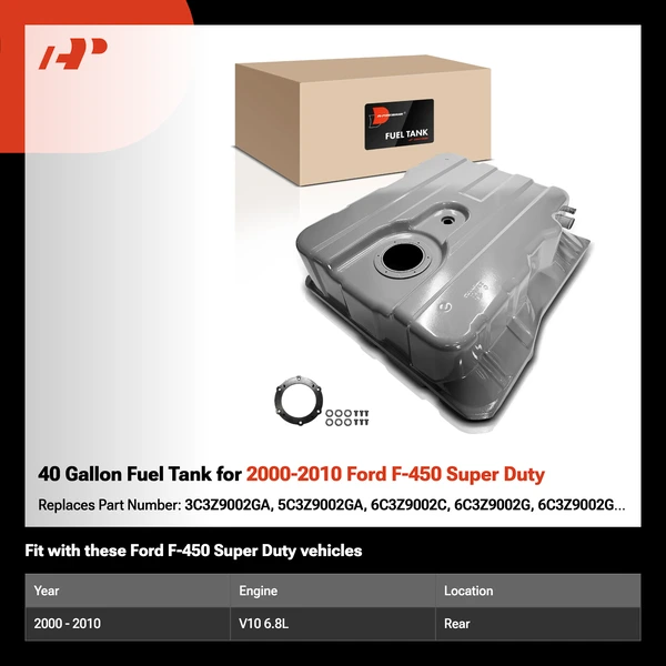 40 Gallon Fuel Tank for 2000-2010 Ford F-450 Super Duty