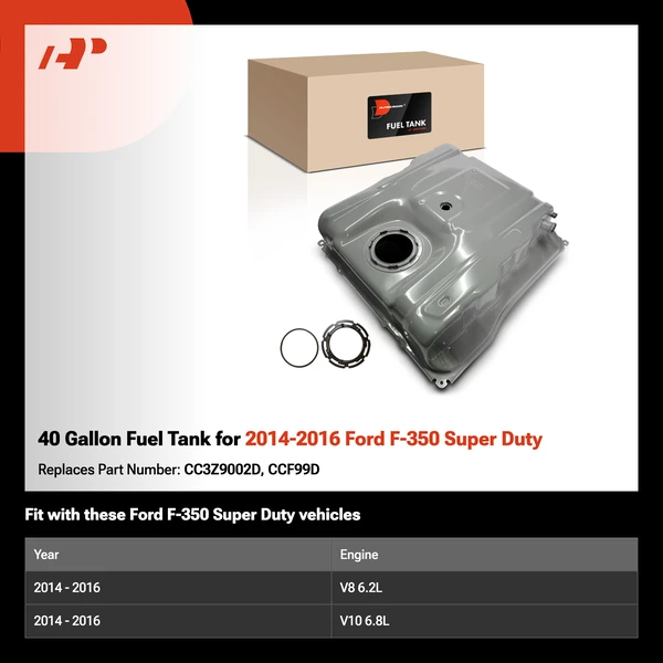 40 Gallon Fuel Tank for 2014-2016 Ford F-350 Super Duty