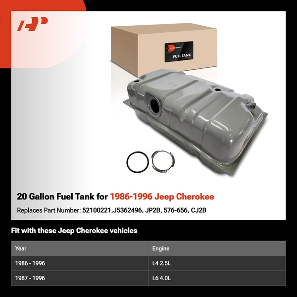 20 Gallon Fuel Tank for 1986-1996 Jeep Cherokee