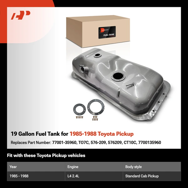 19 Gallon Fuel Tank for 1985-1988 Toyota Pickup