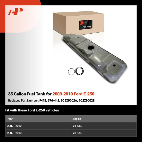 35 Gallon Fuel Tank for 2009-2010 Ford E-250