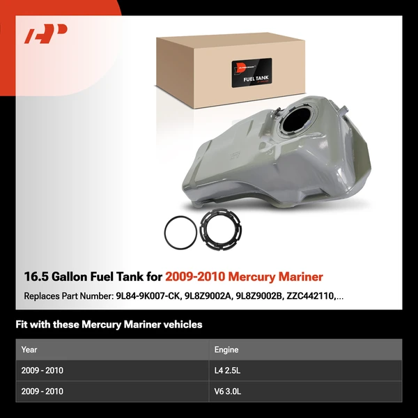 16.5 Gallon Fuel Tank for 2009-2010 Mercury Mariner