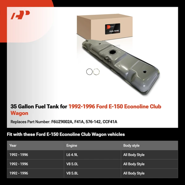 35 Gallon Fuel Tank for 1992-1996 Ford E-150 Econoline Club Wagon