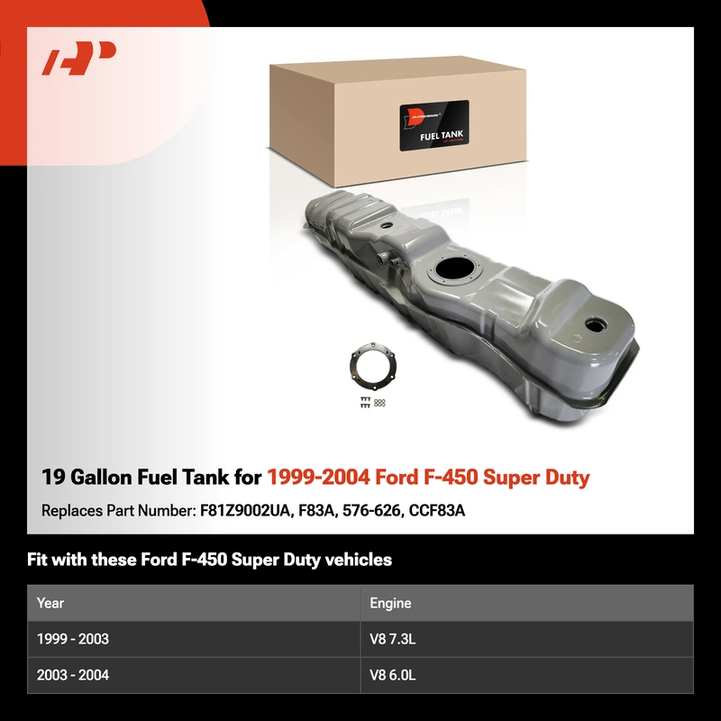 19 Gallon Fuel Tank for 1999-2004 Ford F-450 Super Duty