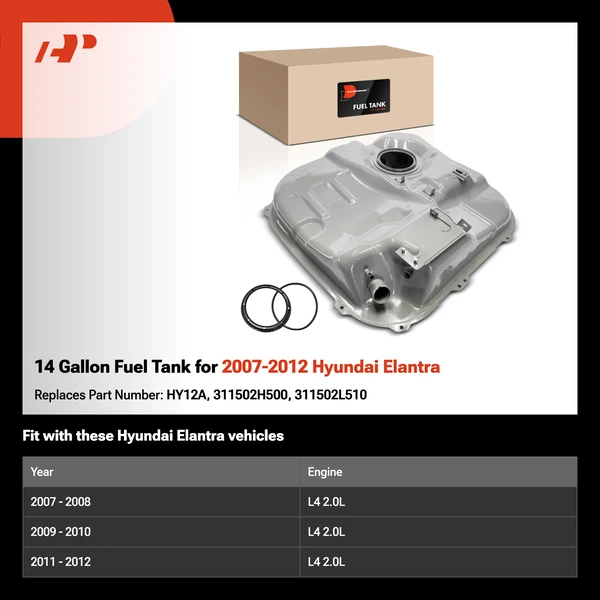 14 Gallon Fuel Tank for 2007-2012 Hyundai Elantra