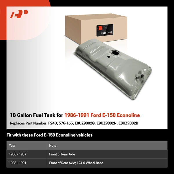 18 Gallon Fuel Tank for 1986-1991 Ford E-150 Econoline