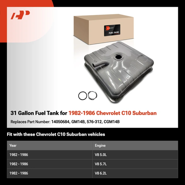 31 Gallon Fuel Tank for 1982-1986 Chevrolet C10 Suburban