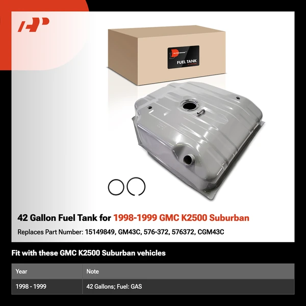 42 Gallon Fuel Tank for 1998-1999 GMC K2500 Suburban