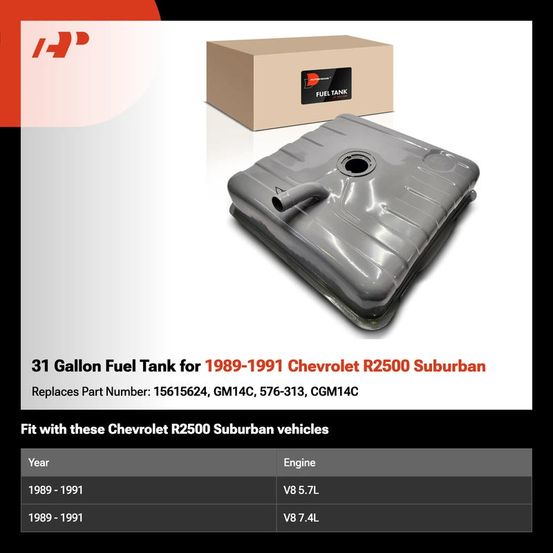 31 Gallon Fuel Tank for 1989-1991 Chevrolet R2500 Suburban