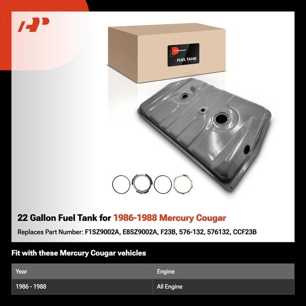 22 Gallon Fuel Tank for 1986-1988 Mercury Cougar