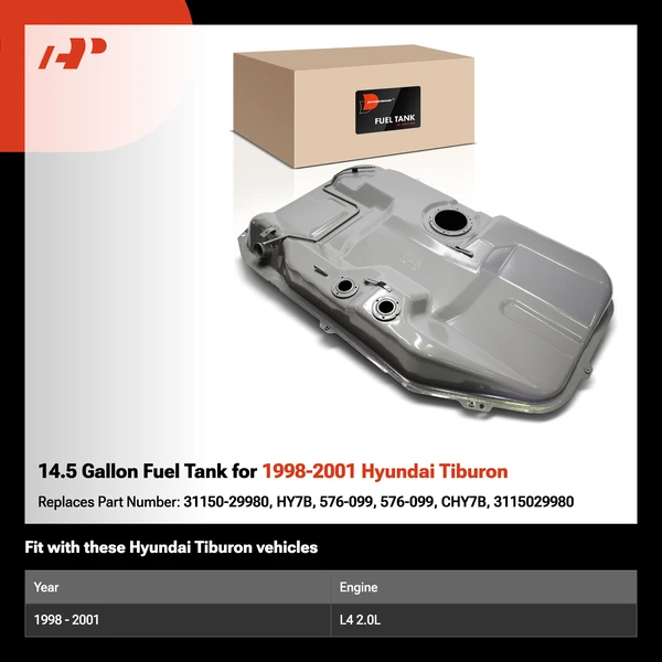 14.5 Gallon Fuel Tank for 1998-2001 Hyundai Tiburon