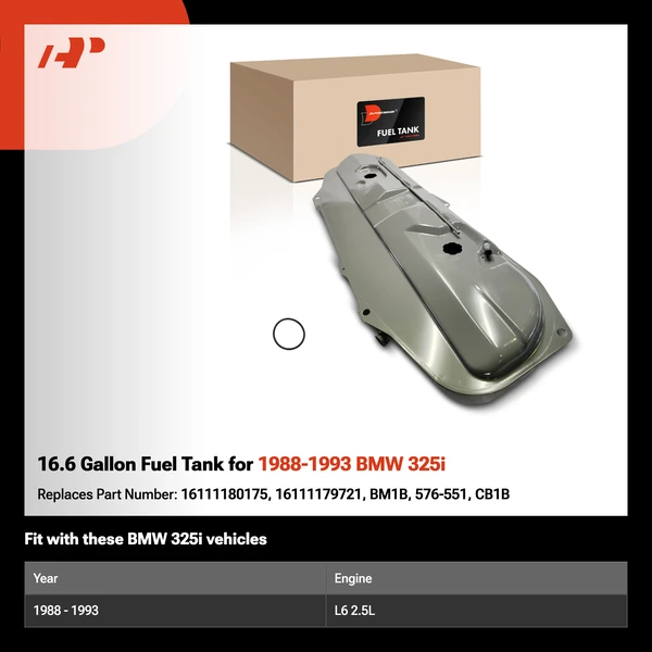 16.6 Gallon Fuel Tank for 1988-1993 BMW 325i