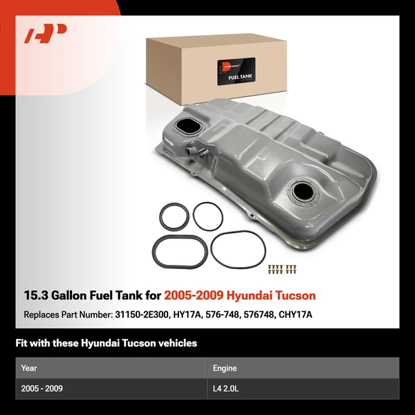 15.3 Gallon Fuel Tank for 2005-2009 Hyundai Tucson