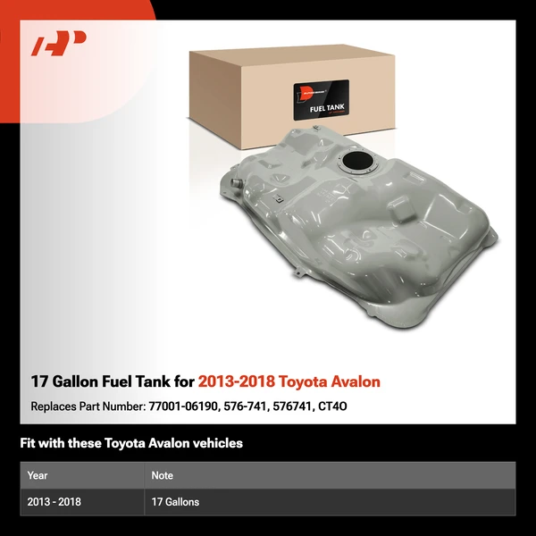 17 Gallon Fuel Tank for 2013-2018 Toyota Avalon