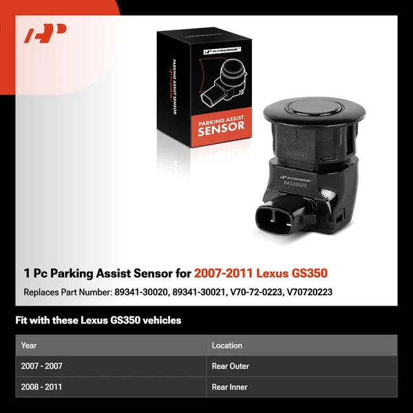 1 Pc Parking Assist Sensor for 2007-2011 Lexus GS350