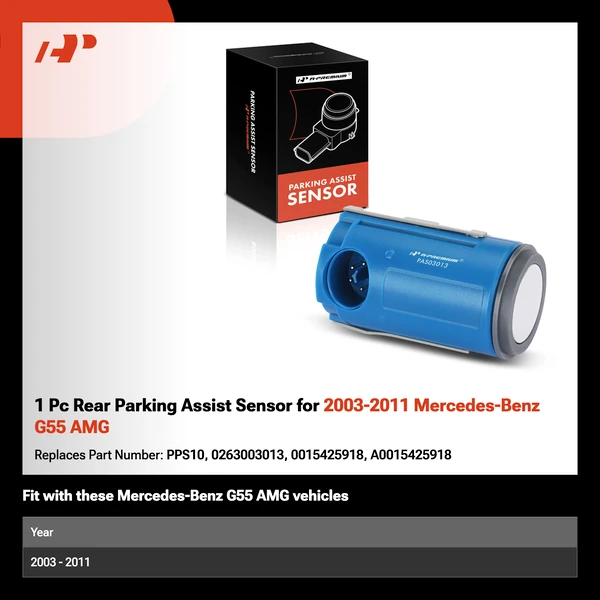 1 Pc Rear Parking Assist Sensor for 2003-2011 Mercedes-Benz G55 AMG