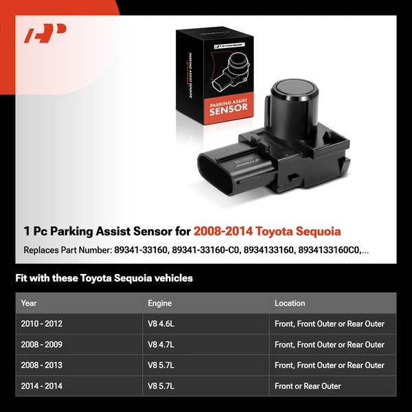 1 Pc Parking Assist Sensor for 2008-2014 Toyota Sequoia