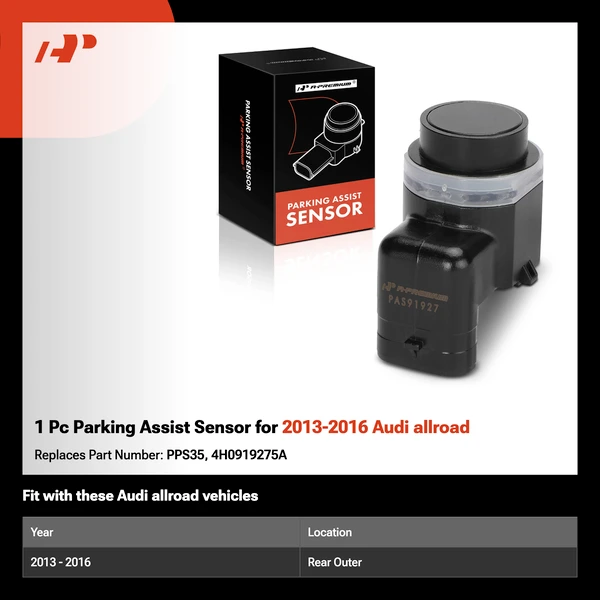 1 Pc Parking Assist Sensor for 2013-2016 Audi allroad