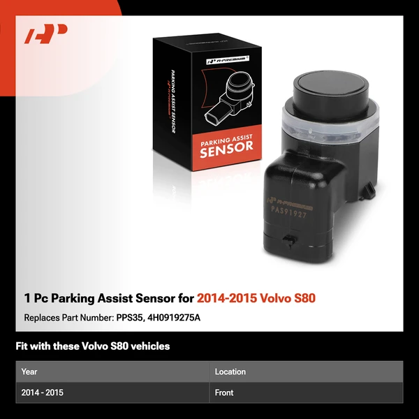 1 Pc Parking Assist Sensor for 2014-2015 Volvo S80