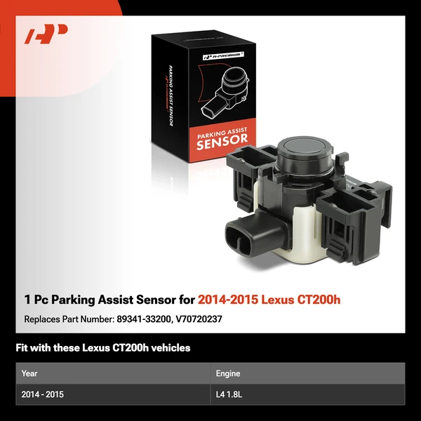 1 Pc Parking Assist Sensor for 2014-2015 Lexus CT200h