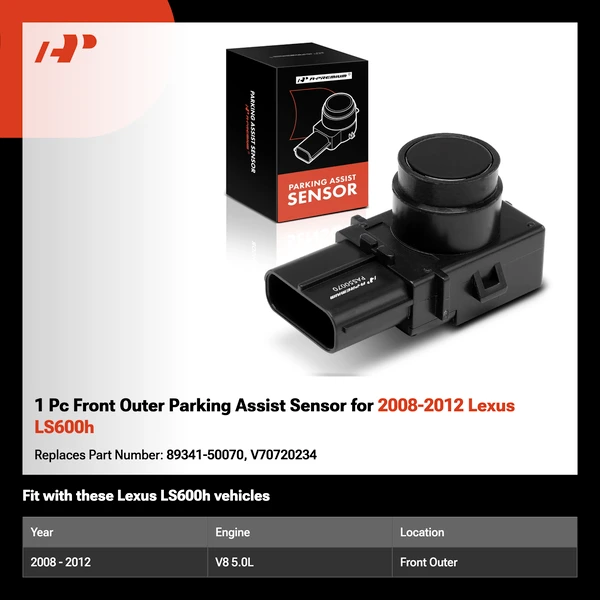 1 Pc Front Outer Parking Assist Sensor for 2008-2012 Lexus LS600h